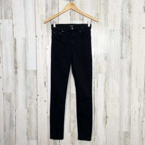 NWT GRLFRND Kendall Super Skinny Jeans Black High Waisted Classic Preppy Size 24 - Picture 2 of 10